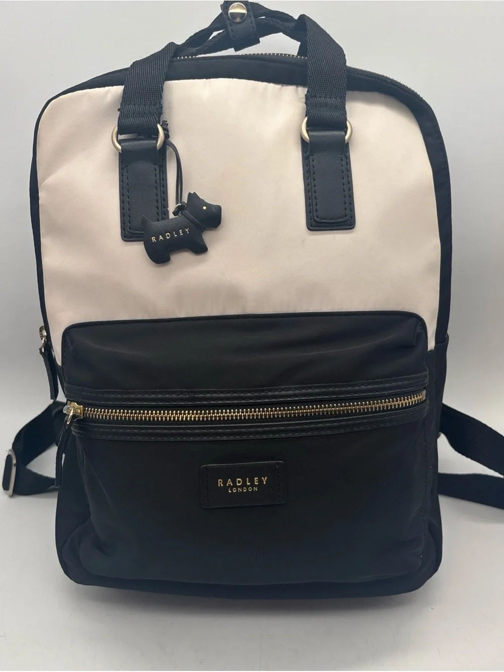 RADLEY LONDON Black & Cream Two-Tone Backpack